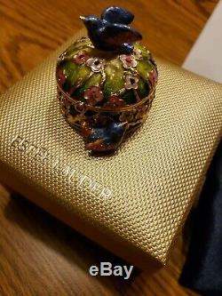 Estee Lauder PRECIOUS BIRDS Compact for Solid Fragrance by Jay Strongwater NIB