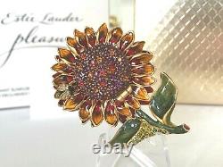 Estee Lauder Perfume Compact 2003 Radiant Sunflower Signed Strongwater