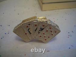 Estee Lauder Perfume Compact Rare 2002 Lucky Hand Mint In Original Boxes