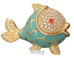 Estee Lauder Perfume Compact Whimsical Fish 2017 Monica Rich Dosann Crystal