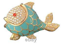 Estee Lauder Perfume Compact Whimsical Fish 2017 Monica Rich Dosann Crystal