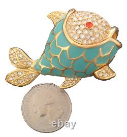 Estee Lauder Perfume Compact Whimsical Fish 2017 Monica Rich Dosann Crystal