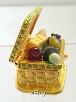 Estee Lauder Picnic Basket 2002 Solid Perfume Compact Beautiful