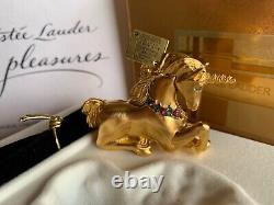 Estee Lauder Pleasures 2001 Magical Unicorn Solid Perfume Compact NIB