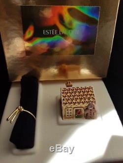 Estee Lauder Pleasures Gingerbread House Compact For Solid Perfume New