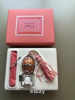 Estee Lauder Pleasures Pink Tassle Egg & Black Tassle Egg Perfume Compact