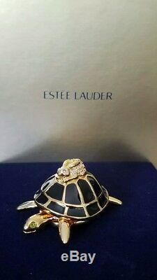 Estee Lauder-Pleasures-Turtle Endurance Compact Women's Solid Perfume-New in Box