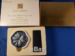 Estee Lauder Powder Compact Bermuda Blue Blossom. Both Boxes Gorgeous New full