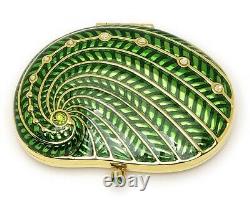Estee Lauder Powder Compact Shore Things Green Shell Mint Condition