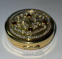 Estee Lauder Pressed Powder Compact Jeweled Tiara 2009 No Box
