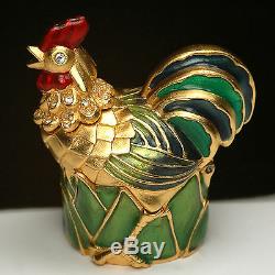 Estee Lauder ROOSTER Compact for Solid Perfume 2001 Collection All the Boxes