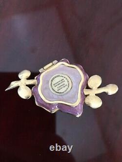 Estee Lauder SENSUOUS VIBRANT VIOLET Solid Perfume Compact by Jay Strongwater