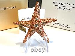 Estee Lauder SHIMMERING STARFISH BEAUTIFUL PERFUME COMPACT MINT IN BOTH BOXES