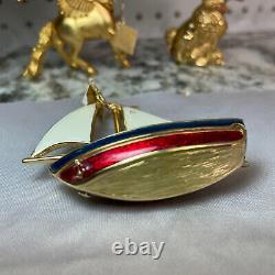 Estee Lauder SPARKLING SAILBOAT Compact for Solid Perfume 2007 Collection Rare