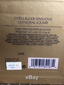 Estee Lauder Sensuous Solid Perfume CATHEDRAL SQUARE Holiday 2008 RARE New