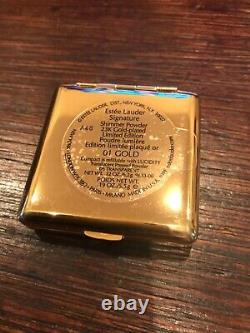 Estee Lauder Shimmer Lucidity. 22 Setting Face Powder Compact 23k Gold Signature