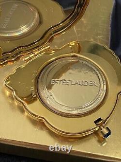 Estee Lauder Shore Things Crystal Sea Shell Compact Lucidity Powder Gold Blue
