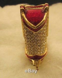 Estee Lauder Solid Perfume Collectible Compact BEAUTIFUL TO BOOT Cowboy Boot