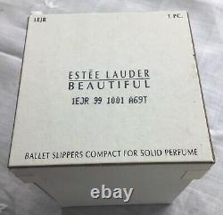 Estee Lauder Solid Perfume Compact 1999 Ballet Slippers Beautiful NIB