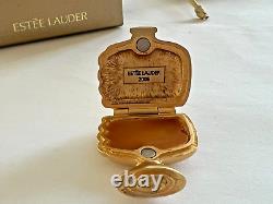 Estee Lauder Solid Perfume Compact 2005 Beautiful Romantic Moments Mib Full