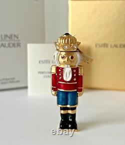 Estee Lauder Solid Perfume Compact 2006 Holiday Nutcracker Mibb White Linen