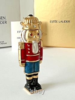 Estee Lauder Solid Perfume Compact 2006 Holiday Nutcracker Mibb White Linen