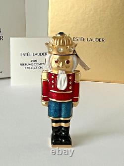 Estee Lauder Solid Perfume Compact 2006 Holiday Nutcracker Mibb White Linen