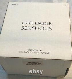 Estee Lauder Solid Perfume Compact 2008 Holiday Treat Gingerbread Man -NIB