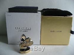 Estee Lauder Solid Perfume Compact Bejeweled Butterfly Mint