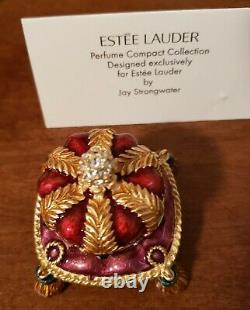 Estee Lauder Solid Perfume Compact Bejeweled Crown