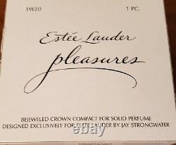 Estee Lauder Solid Perfume Compact Bejeweled Crown