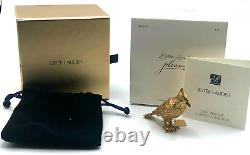 Estee Lauder Solid Perfume Compact Golden Bird Pleasures Fragrance 2010
