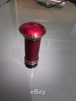 Estee Lauder Solid Perfume Compact Harrods London British Postbox Rare New