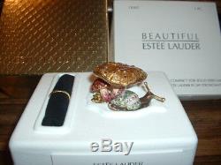 Estee Lauder Solid Perfume Compact Jay Strongwater Enchanted Mushroom Box