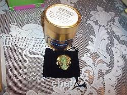 Estee Lauder Solid Perfume Compact Jeweled Prince Charming Frog 1997