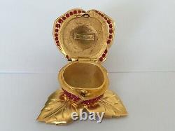 Estee Lauder Solid Perfume Compact Sparkling Red Rose Empty 1998