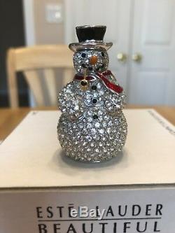 Estee Lauder Solid Perfume Compact Sparkling Snowman Mibb Beautiful