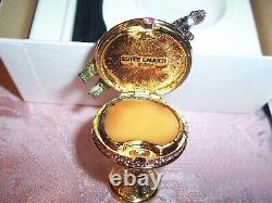 Estee Lauder Solid Perfume Enameled Collectible Compact Bird Bath FULL 2000