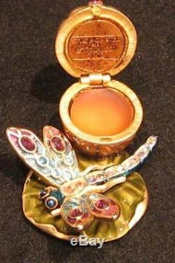 Estee Lauder Solid Perfume GLISTENING DRAGONFLY COMPACT with Fragrance