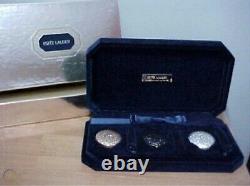 Estee Lauder Solid Perfume Powder Compact 2007 NM 100th Anniversary Set MIBB