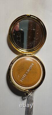 Estee Lauder Solid Perfume Powder Compact Prototype Silver/Gold Good Fortune