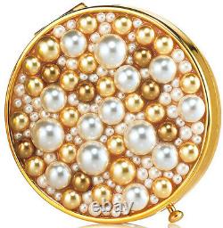 Estee Lauder Solid Perfume Powder Compact Sea of Pearls Mint Condition