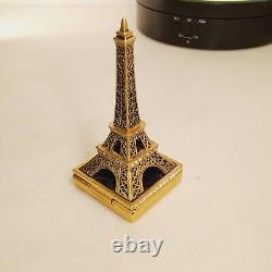 Estee Lauder Solid Perfume Trinket Compact Nesting 2006 Eiffel Tower Rare Gift