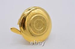 Estee Lauder Tea Cup EMPTY Compact Solid Perfume Gold Prototype 1998