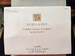 Estee Lauder Translucent Pressed Powder Compact Golden Classic NIB RARE
