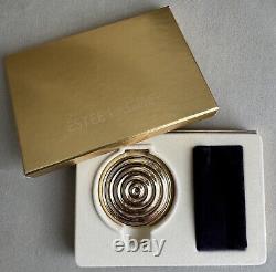 Estee Lauder Transparent Pressed Powder Swirl Of Gold Compact Lucidity