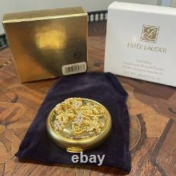 Estee Lauder Vintage Golden Bough Lucidity Powder Compact 1995 Pearl Grapes