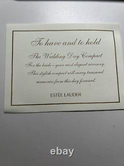 Estee Lauder WEDDING DAYBridal White Pearl powder compact NEW VERY VERY RARE