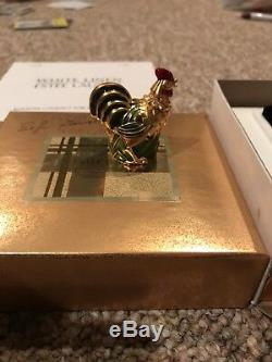 Estee Lauder White Linen 2001 Rooster Solid Perfume Compact Evelyn Lauder Auto