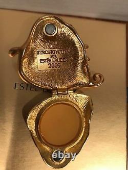 Estee Lauder White Linen Holiday 2009 Magical Leaf Perfume Compact Strongwater